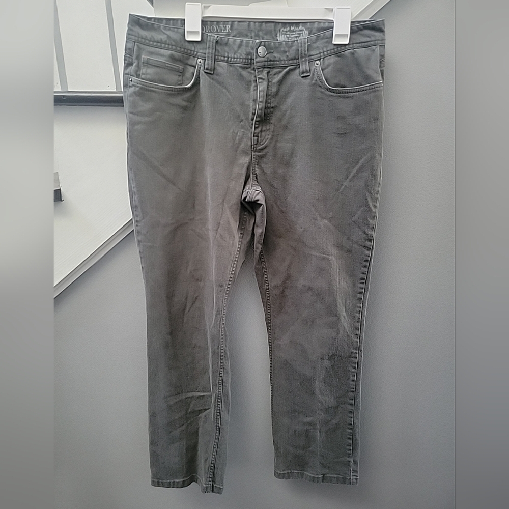 Toad & Co. Drover Men's Grey Denim Organic Cotton Stretch Pants 36x32 Quality